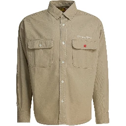 Overshirt jacket with print