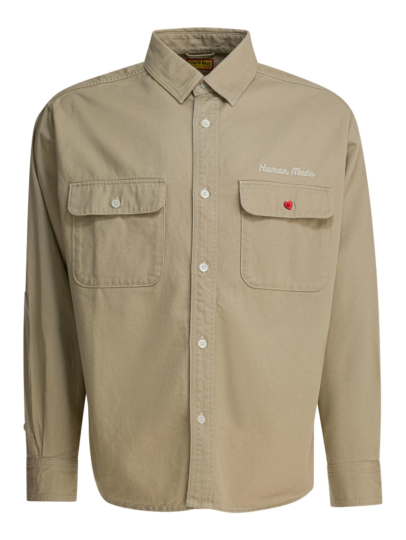 Overshirt jacket with print