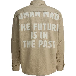 Overshirt jacket with print