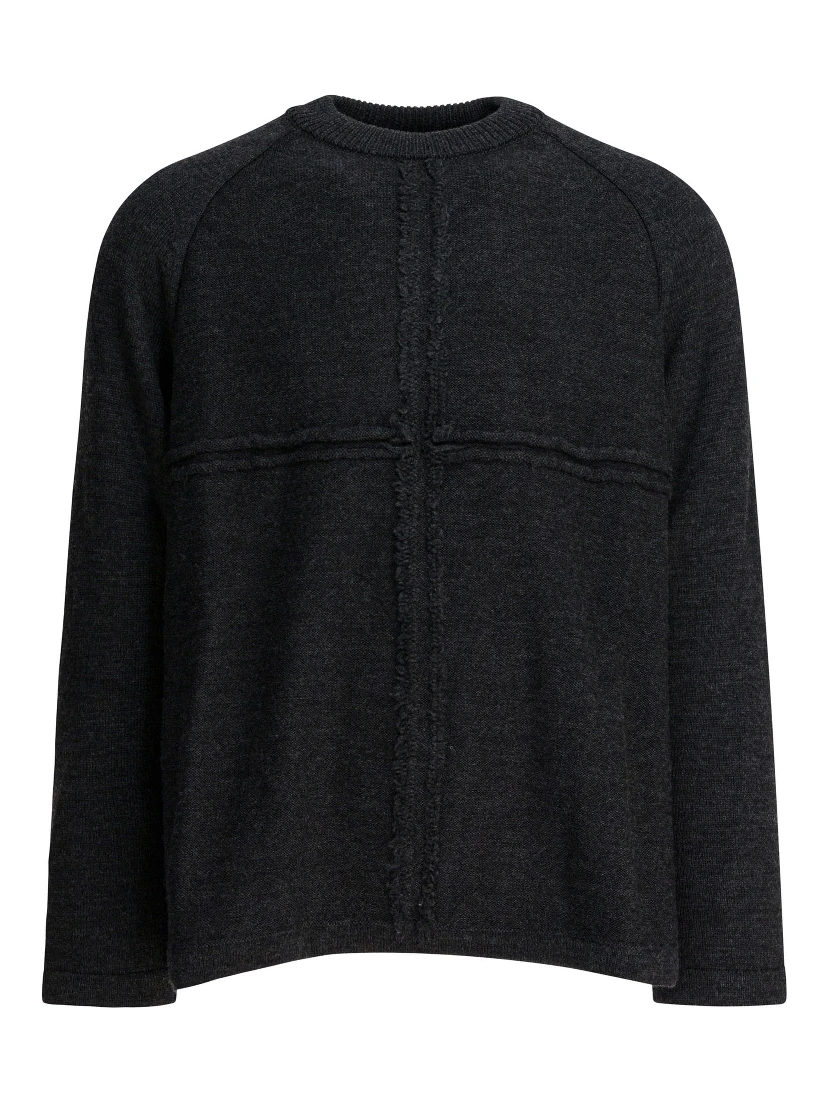 Wool crewneck sweater