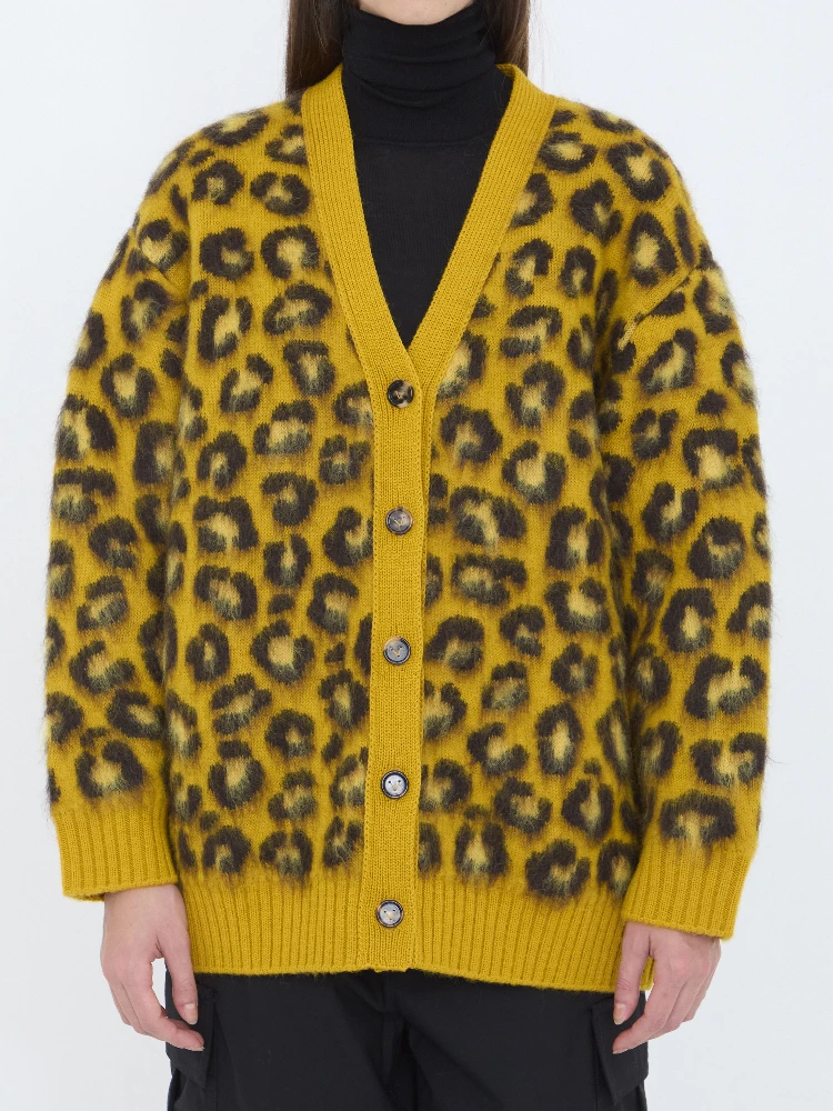 Animal pattern cardigan