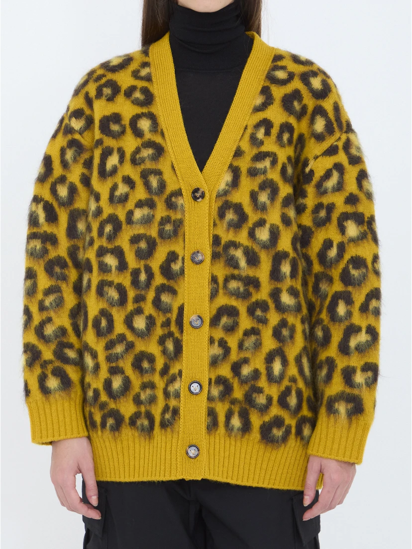Animal pattern cardigan