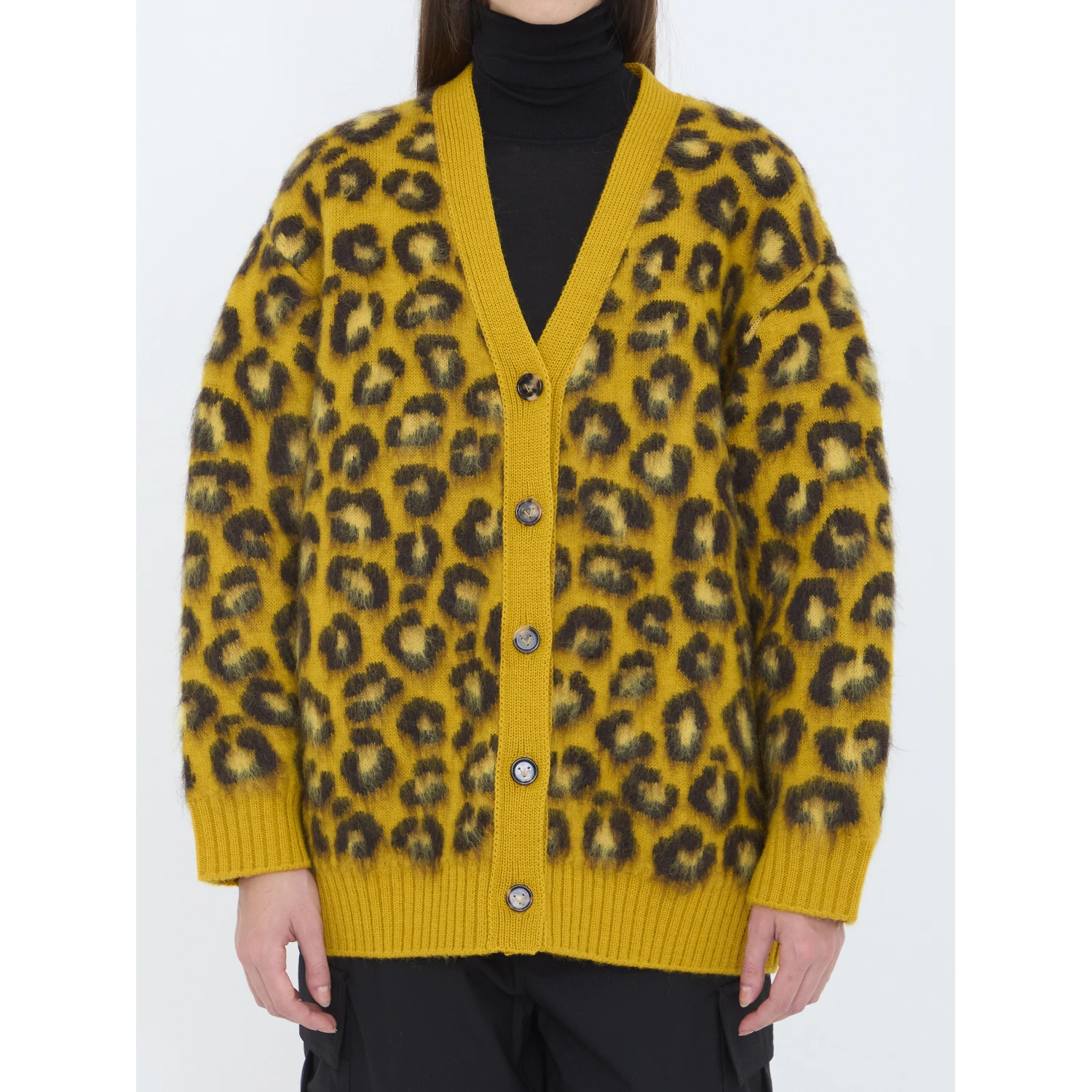 Animal pattern cardigan