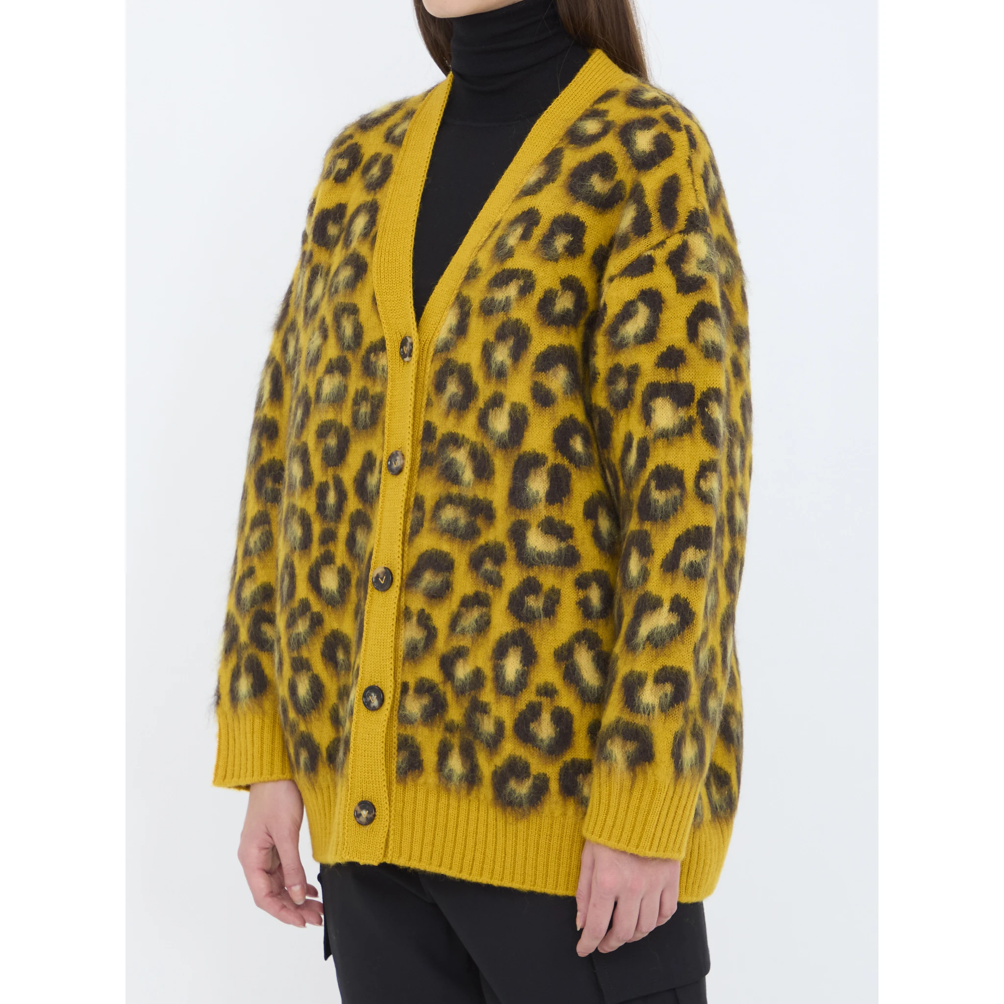 Animal pattern cardigan