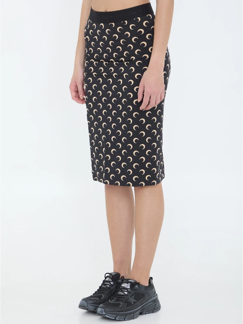 تنورة من قماش الجيرسيه القمري