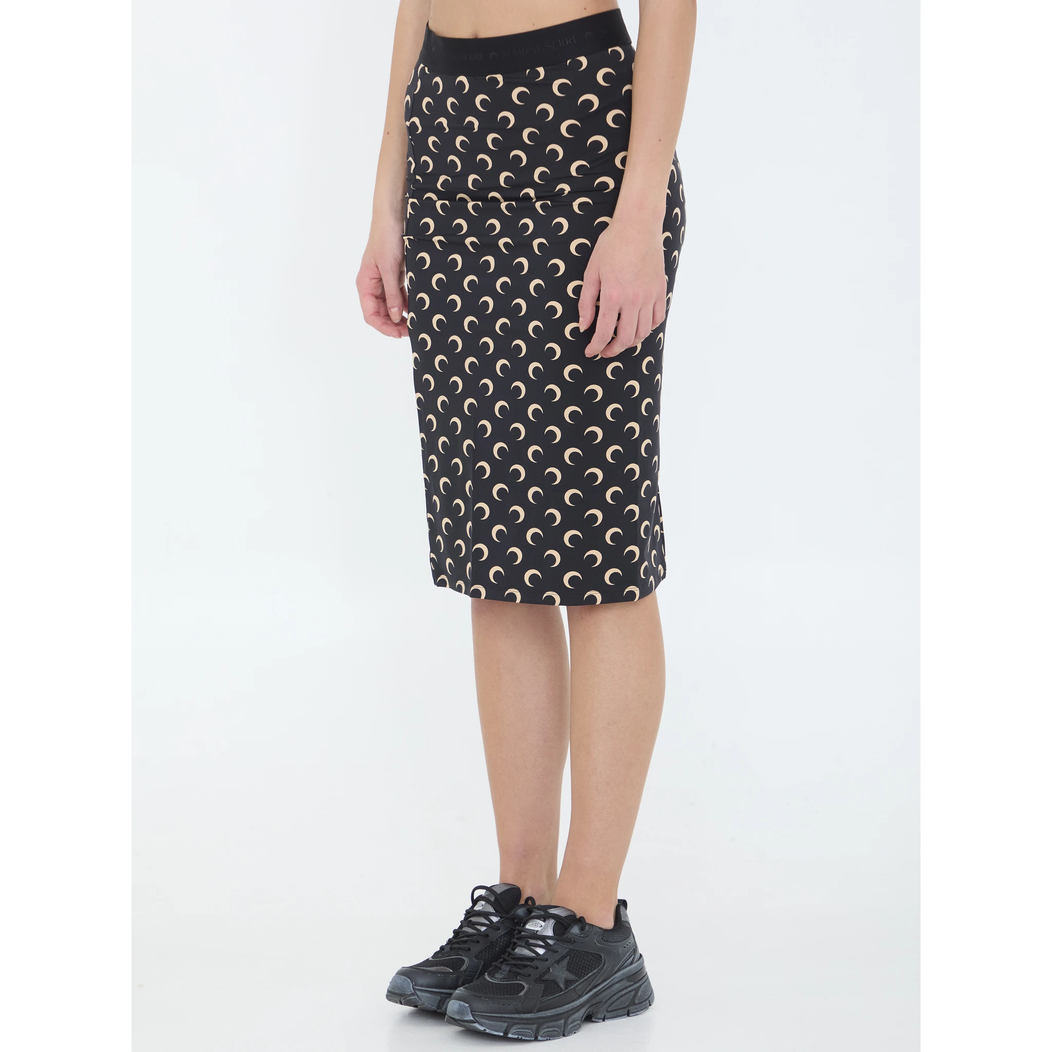 Moon jersey skirt