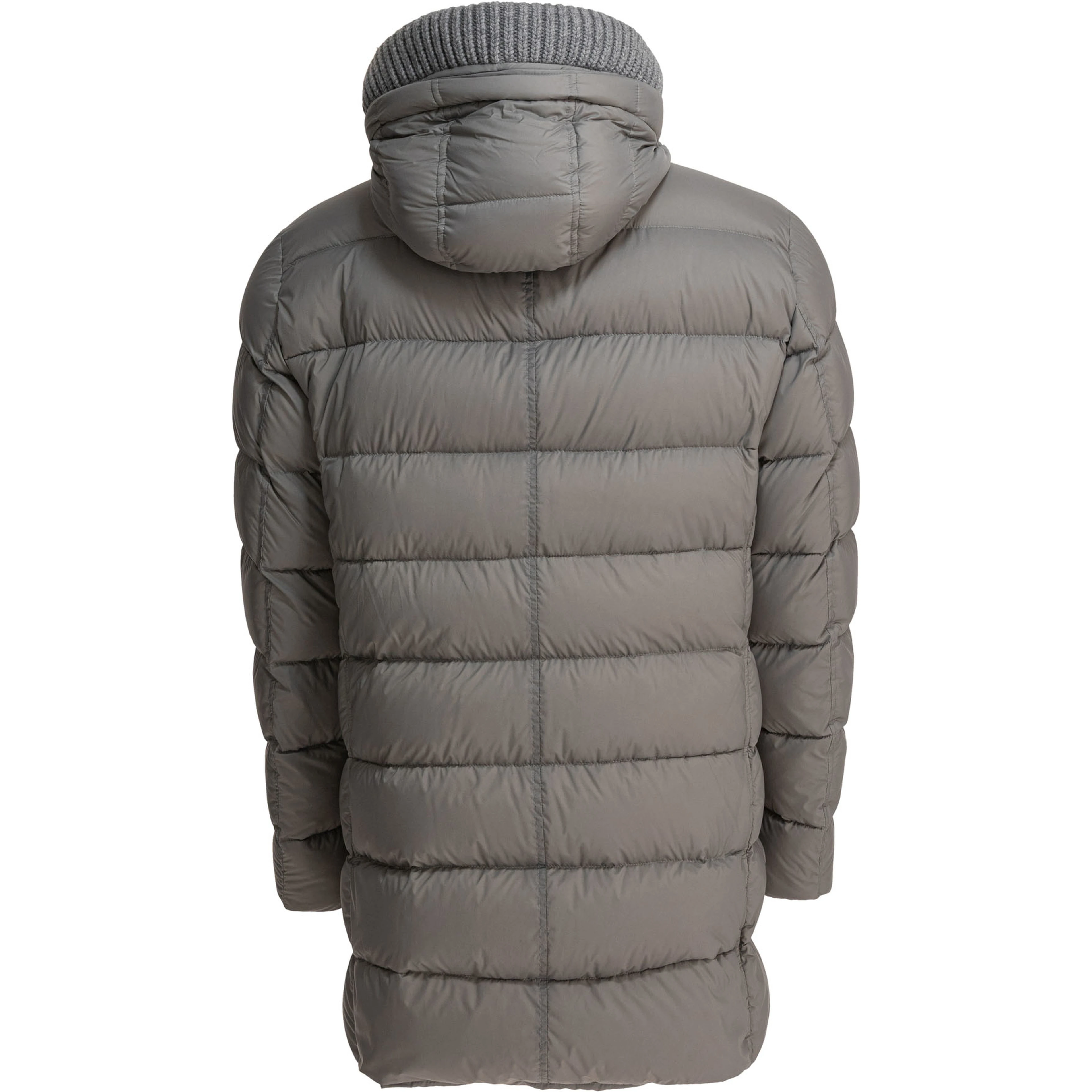 Long down jacket with hood