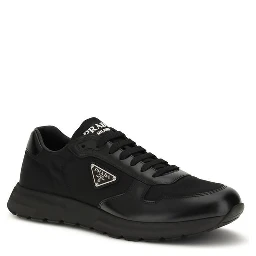Black Recycled Polyamide Athletic Sneakers