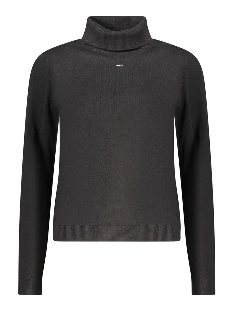 Black Cotton Women Sweater
