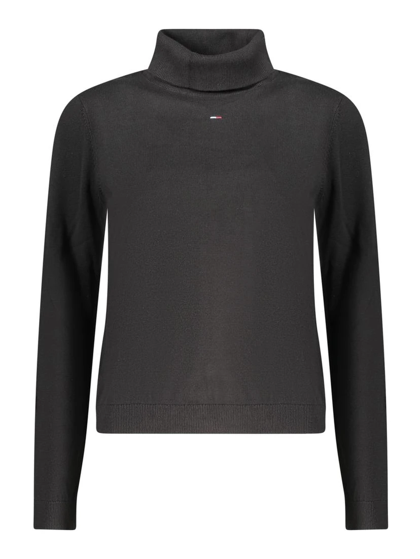 Black Cotton Women Sweater