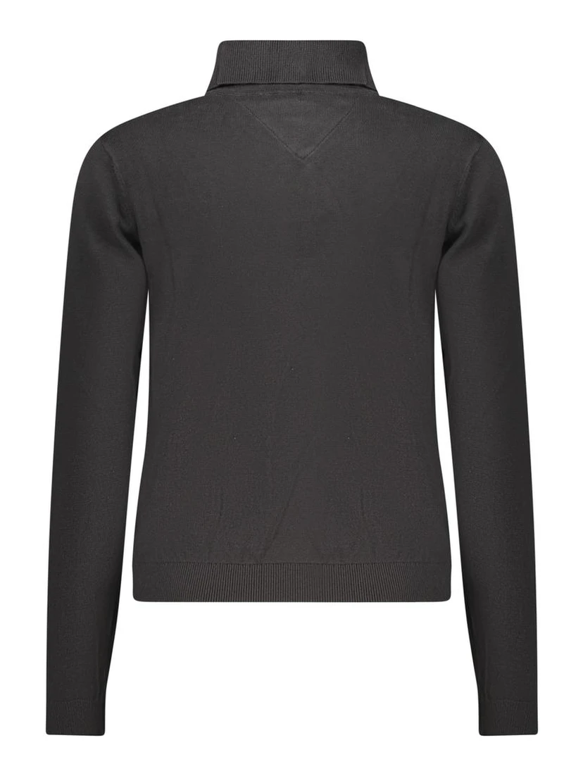 Black Cotton Women Sweater