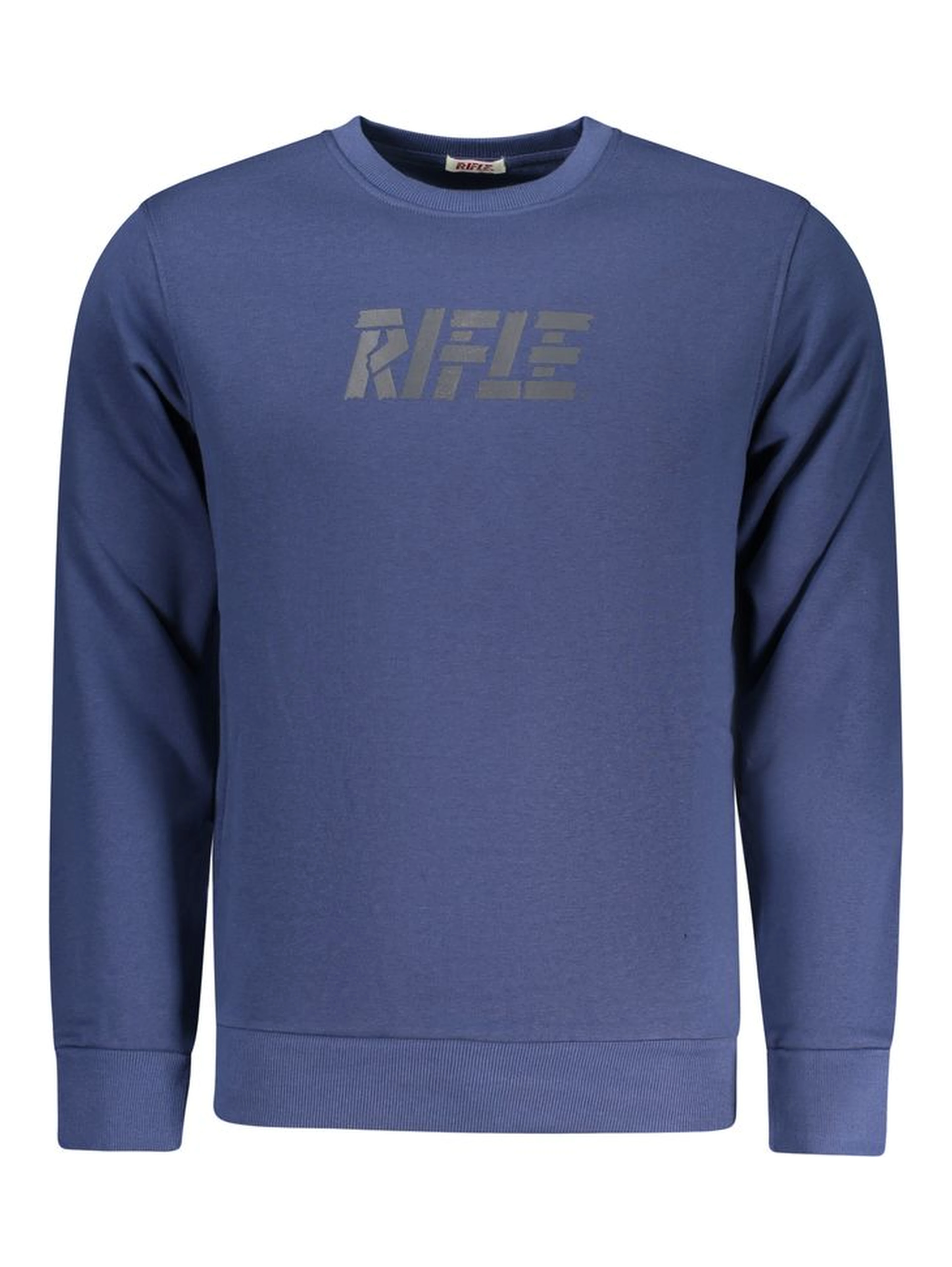 Blue Cotton Men Sweater