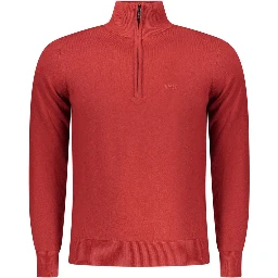 Red Wool Men Sweater