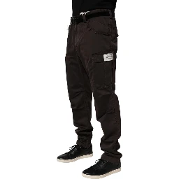 Brown Re- Edition Cotton Men Cargo Pants