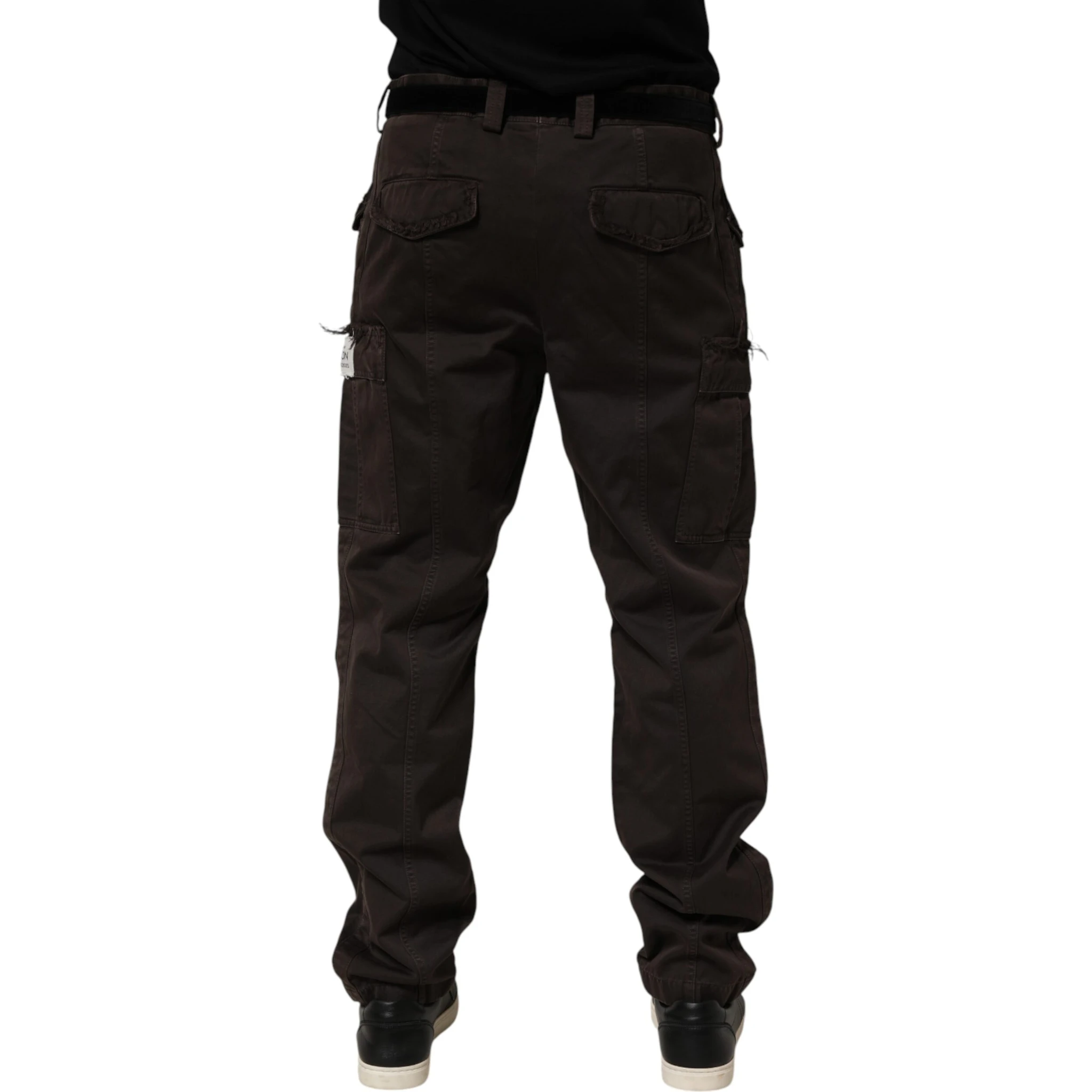 Brown Re- Edition Cotton Men Cargo Pants