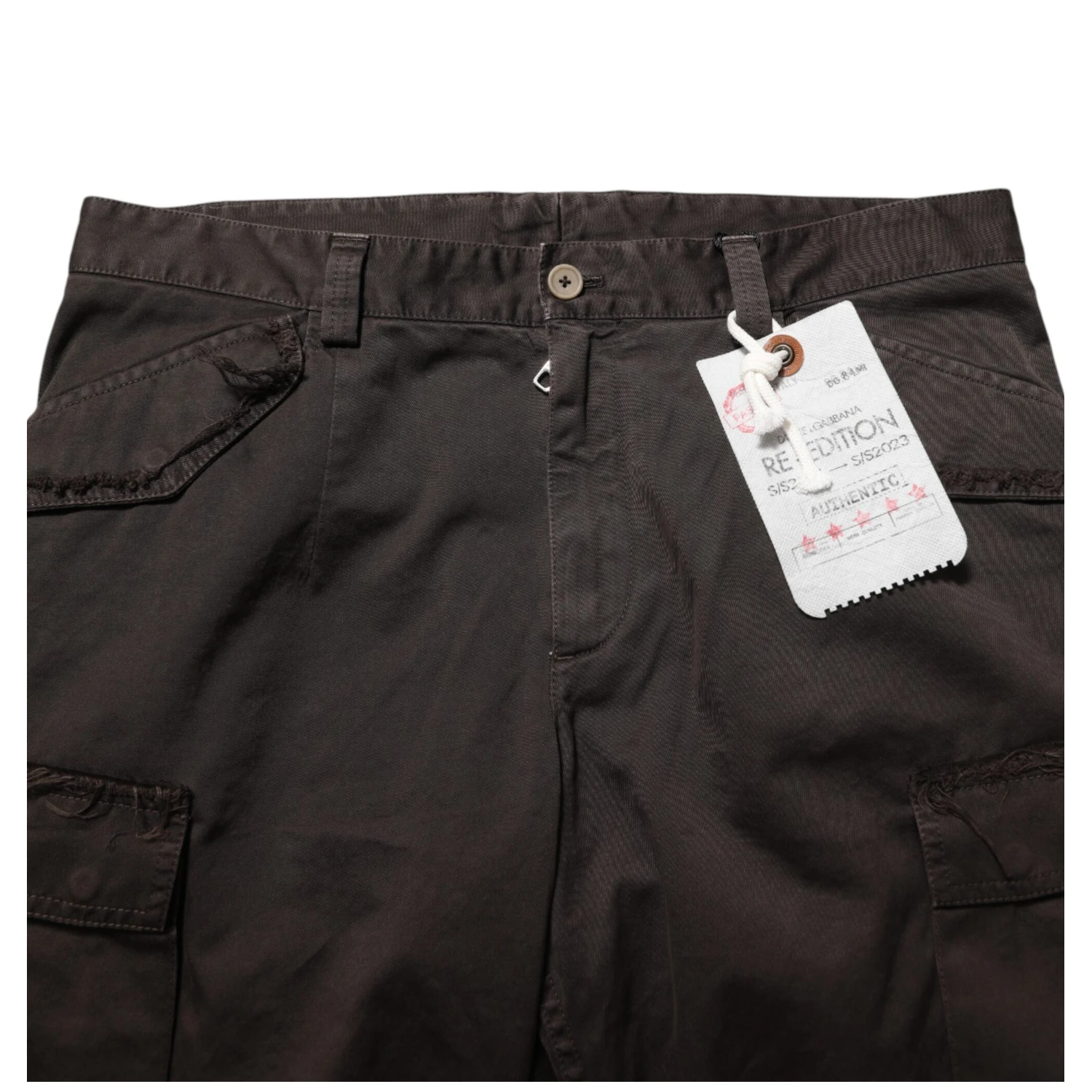 Brown Re- Edition Cotton Men Cargo Pants