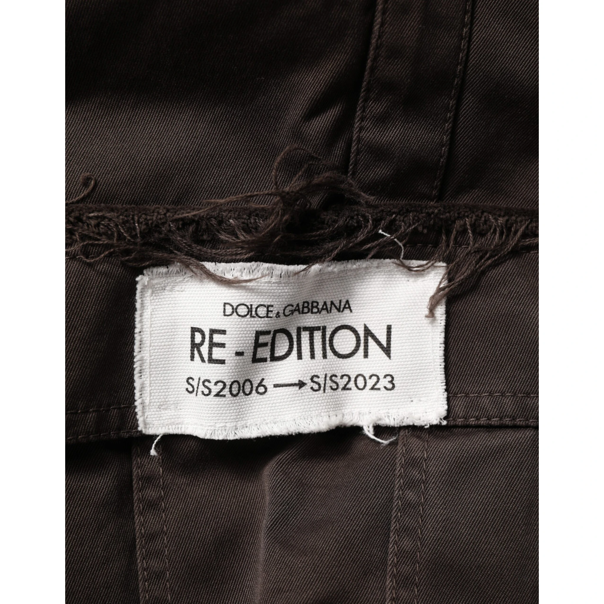 Brown Re- Edition Cotton Men Cargo Pants