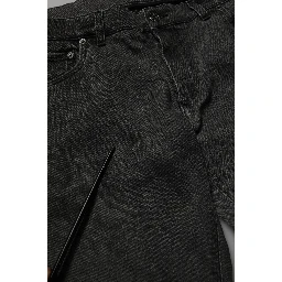 Dark Gray Cotton Skinny Men Denim Jeans