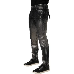 Black Washed Slim Fit Men Denim Trouser Jeans