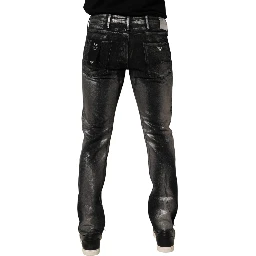 Black Washed Slim Fit Men Denim Trouser Jeans