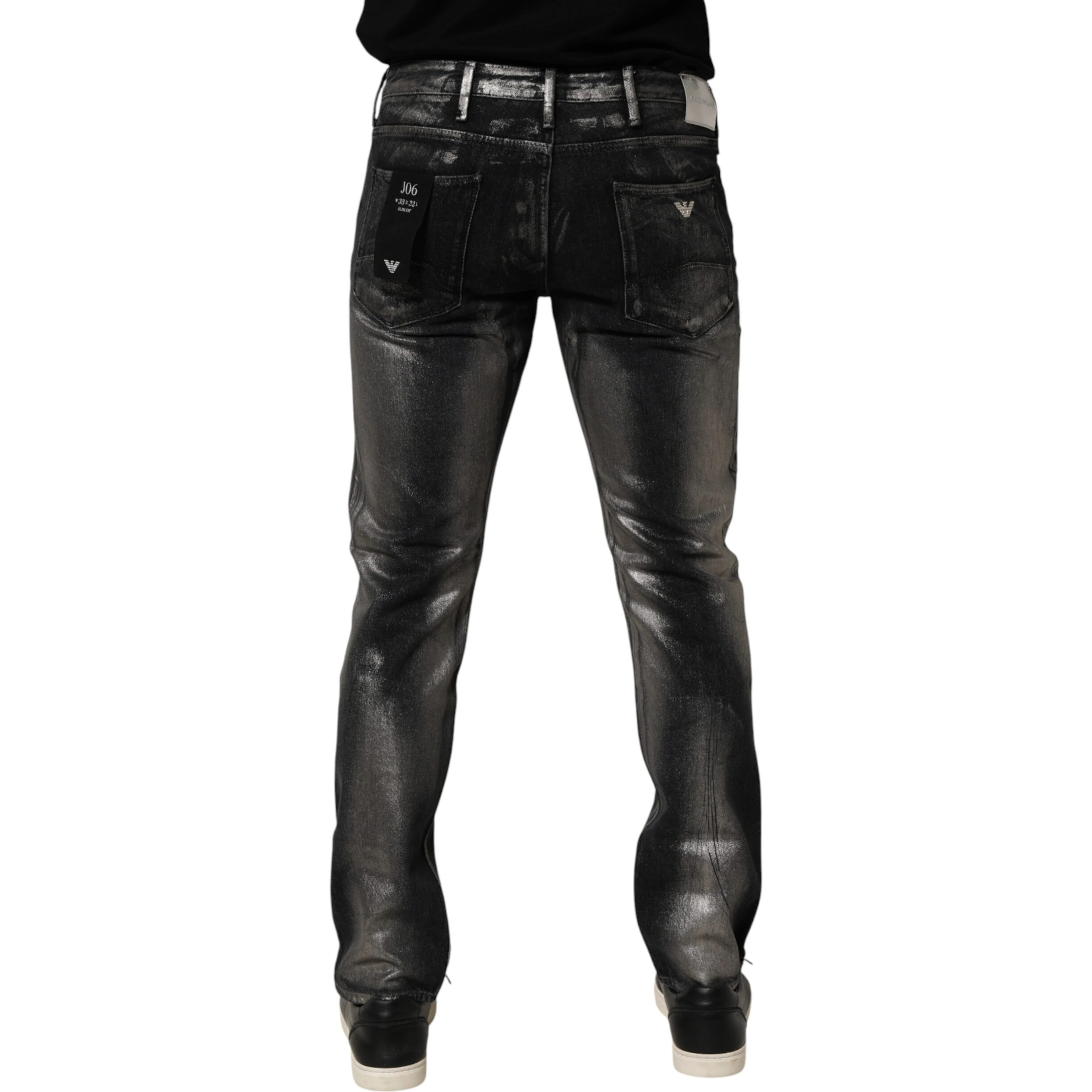 Black Washed Slim Fit Men Denim Trouser Jeans