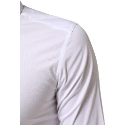 White Cotton GOLD Formal Men Dress Shirt