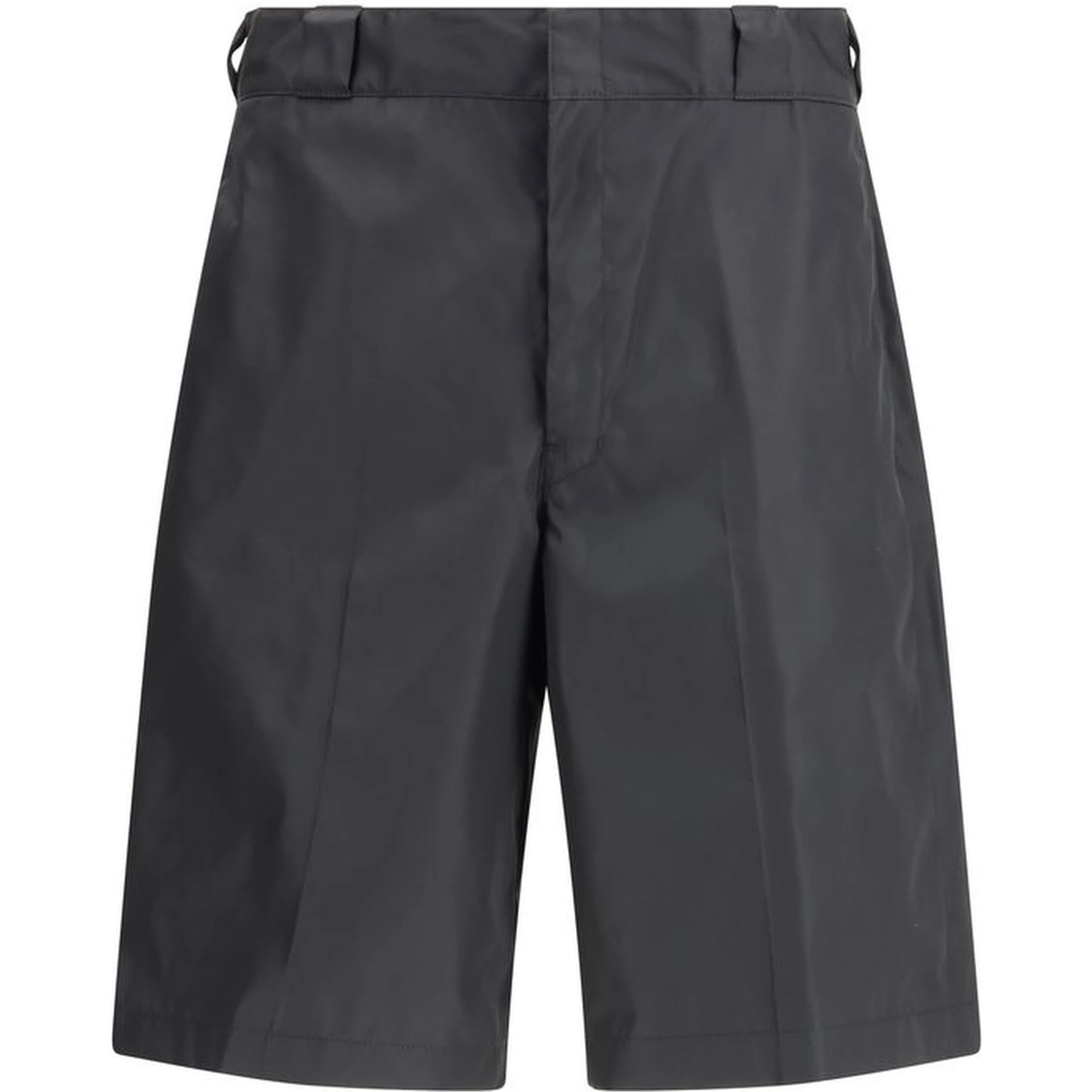 Black Recycled Polyamide Bermuda Shorts