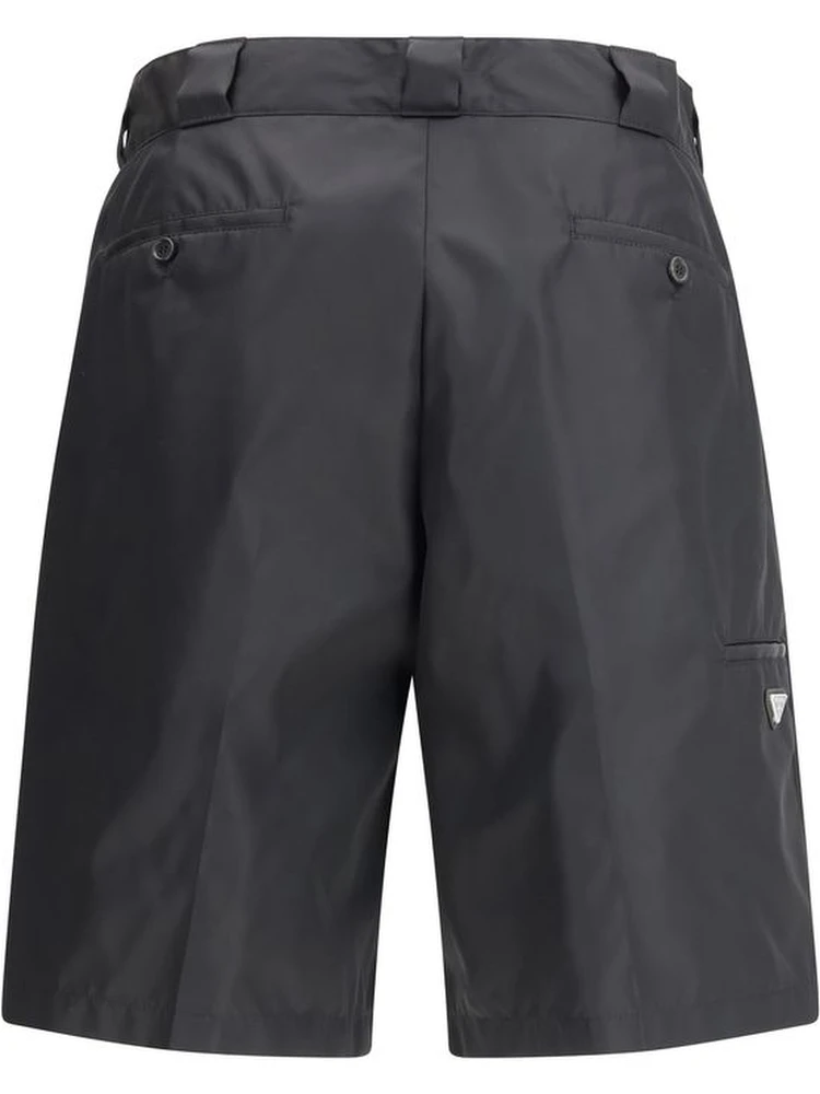 Black Recycled Polyamide Bermuda Shorts alternative