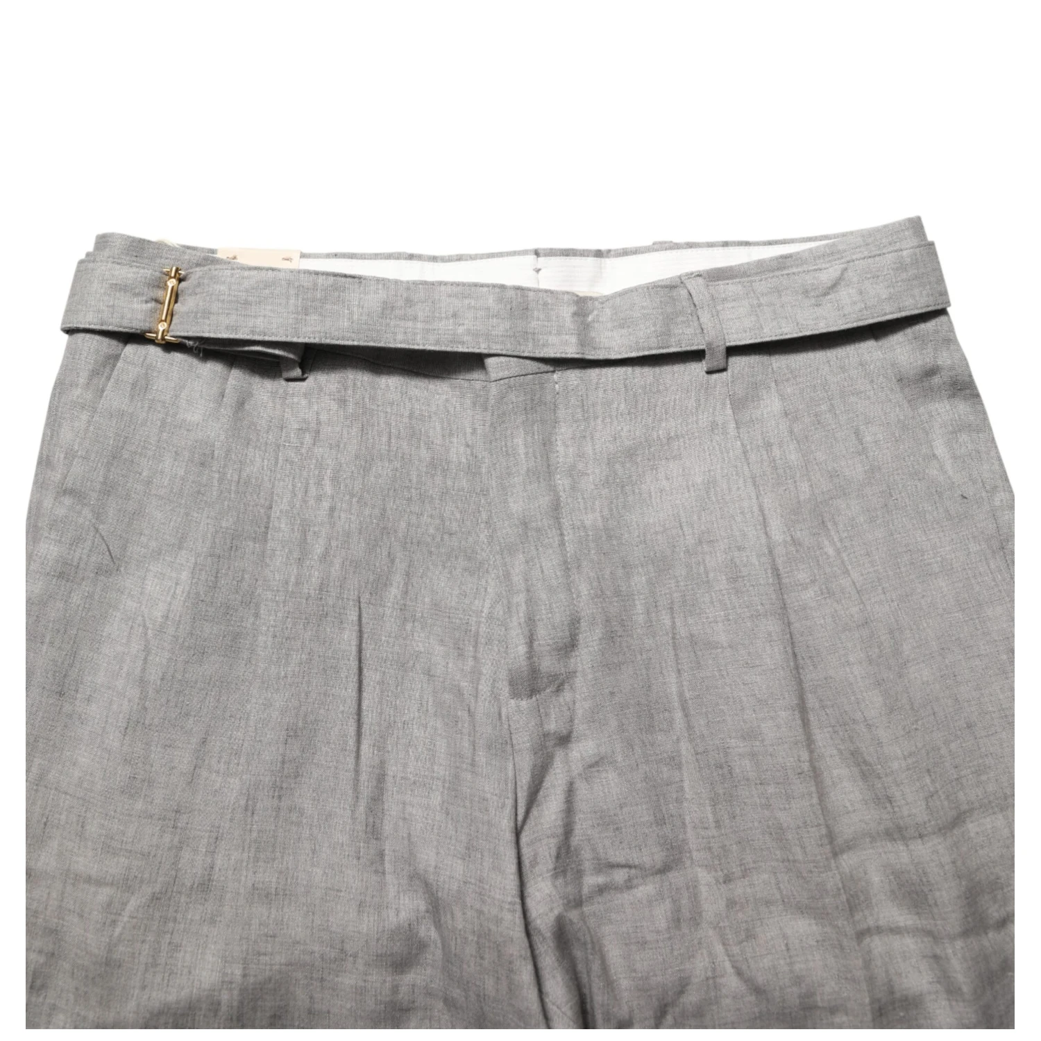 Gray Mid Waist Dress Formal Skinny Men Pants