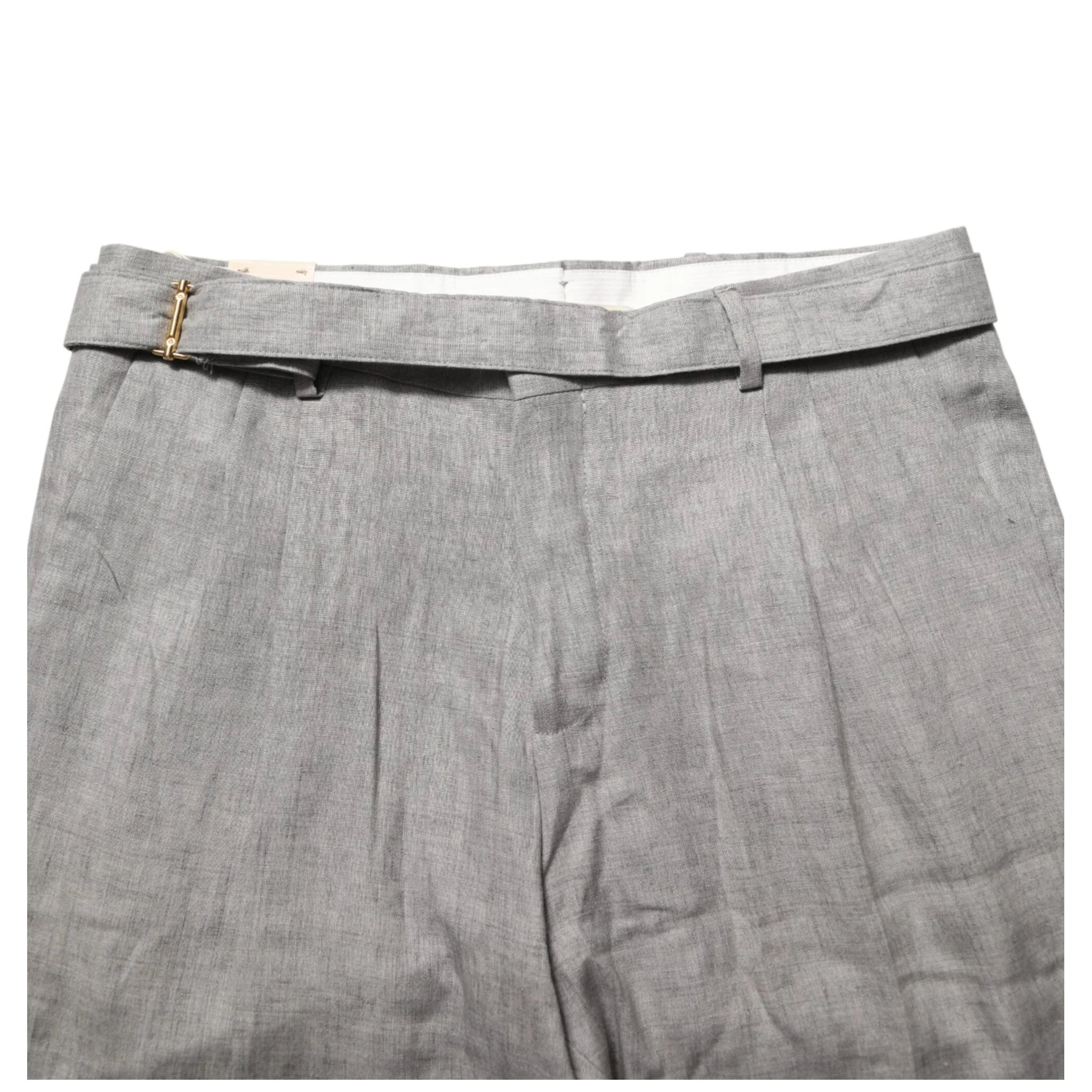 Gray Mid Waist Dress Formal Skinny Men Pants