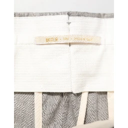 Gray Mid Waist Dress Formal Skinny Men Pants