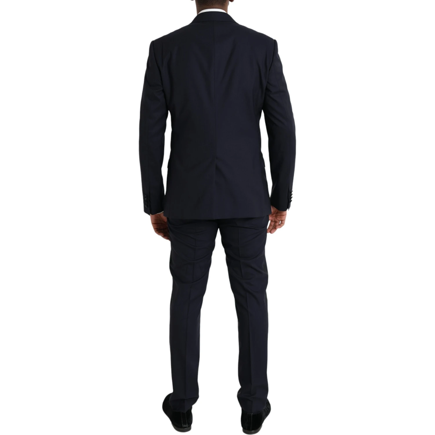 Blue Wool MARTINI 1 Button Men 3 Piece Suit