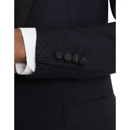 Blue Wool MARTINI 1 Button Men 3 Piece Suit
