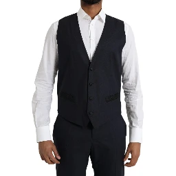 Blue Wool MARTINI 1 Button Men 3 Piece Suit