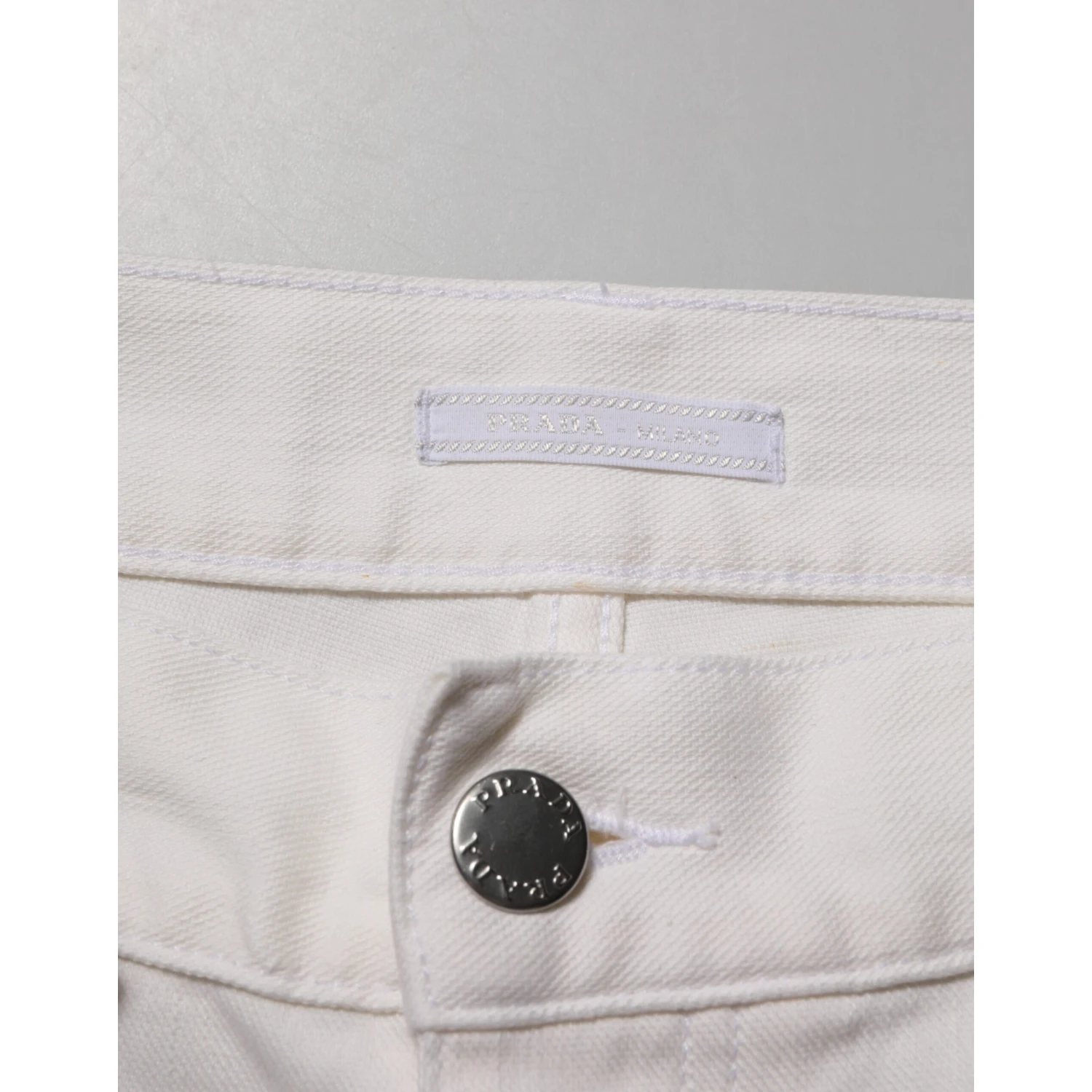 White Mid Waist Skinny Fit Denim Casual Trouser Jeans