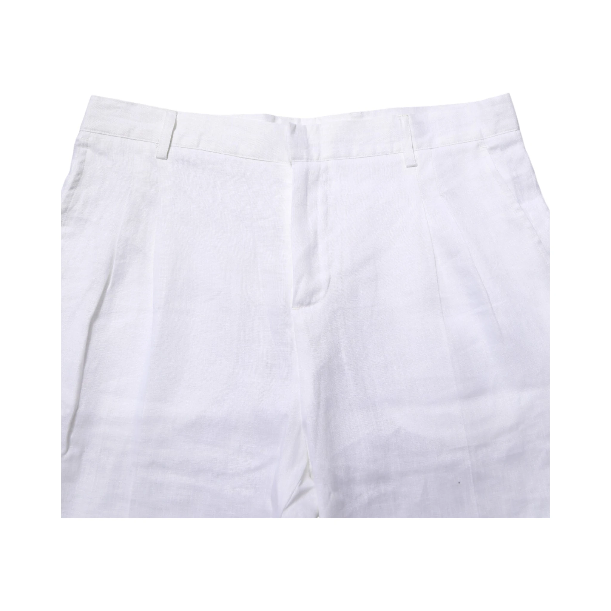 White Linen Formal Dress Trouser Pants