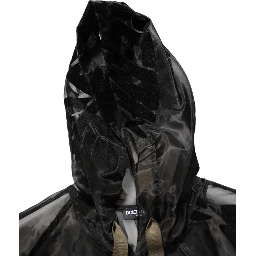 Black Camouflage Hooded Men Full Zip Sweater