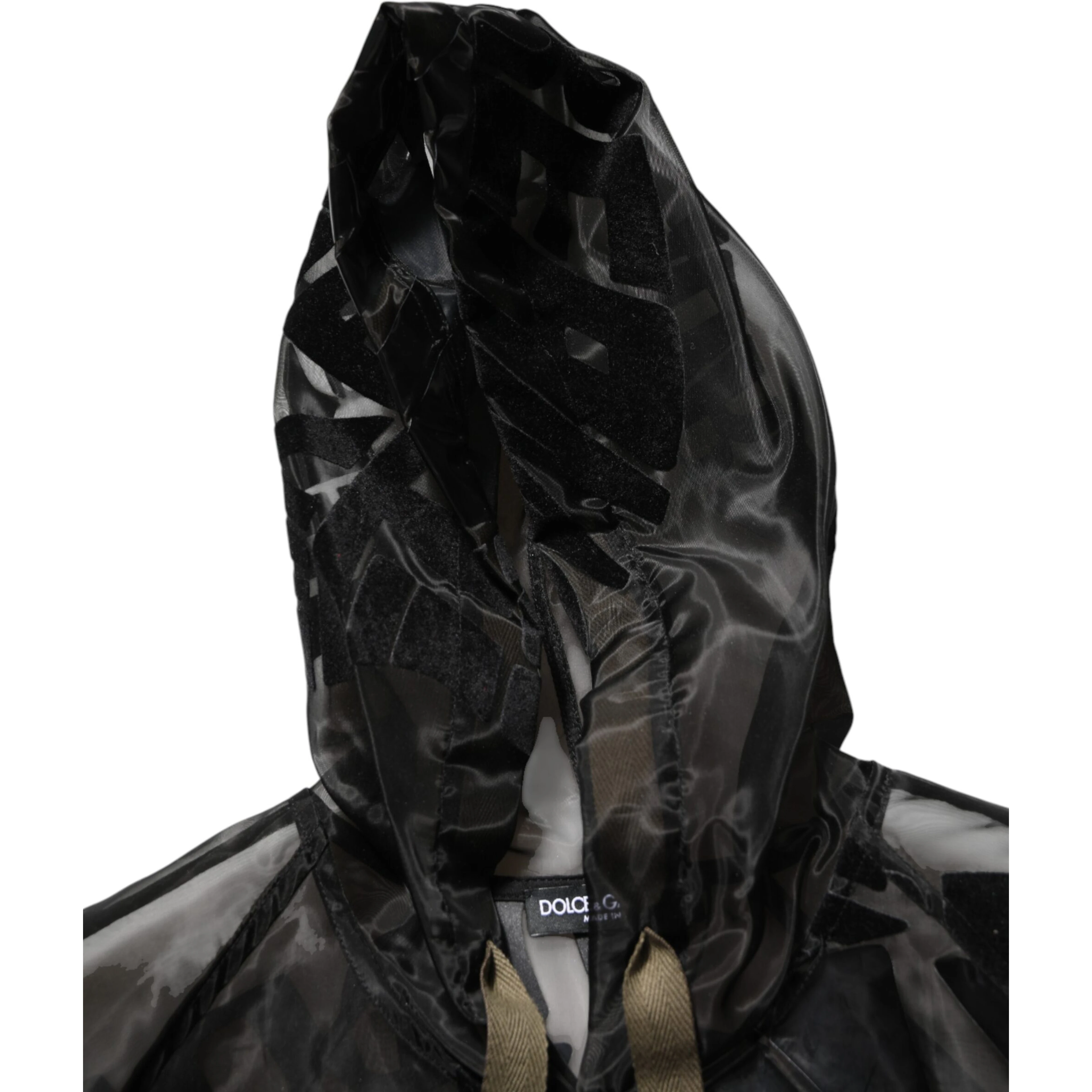 Black Camouflage Hooded Men Full Zip Sweater