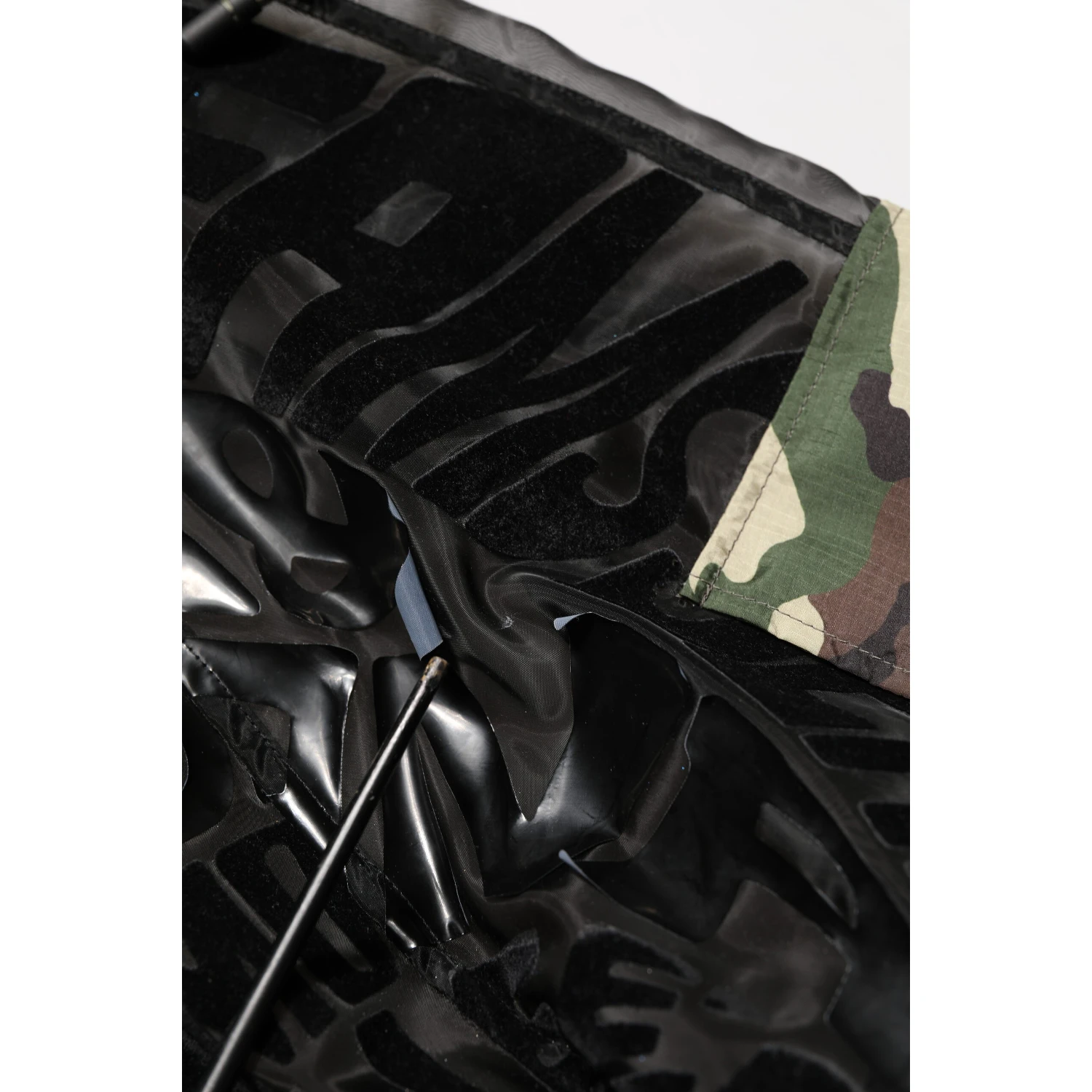 Black Camouflage Hooded Men Full Zip Sweater
