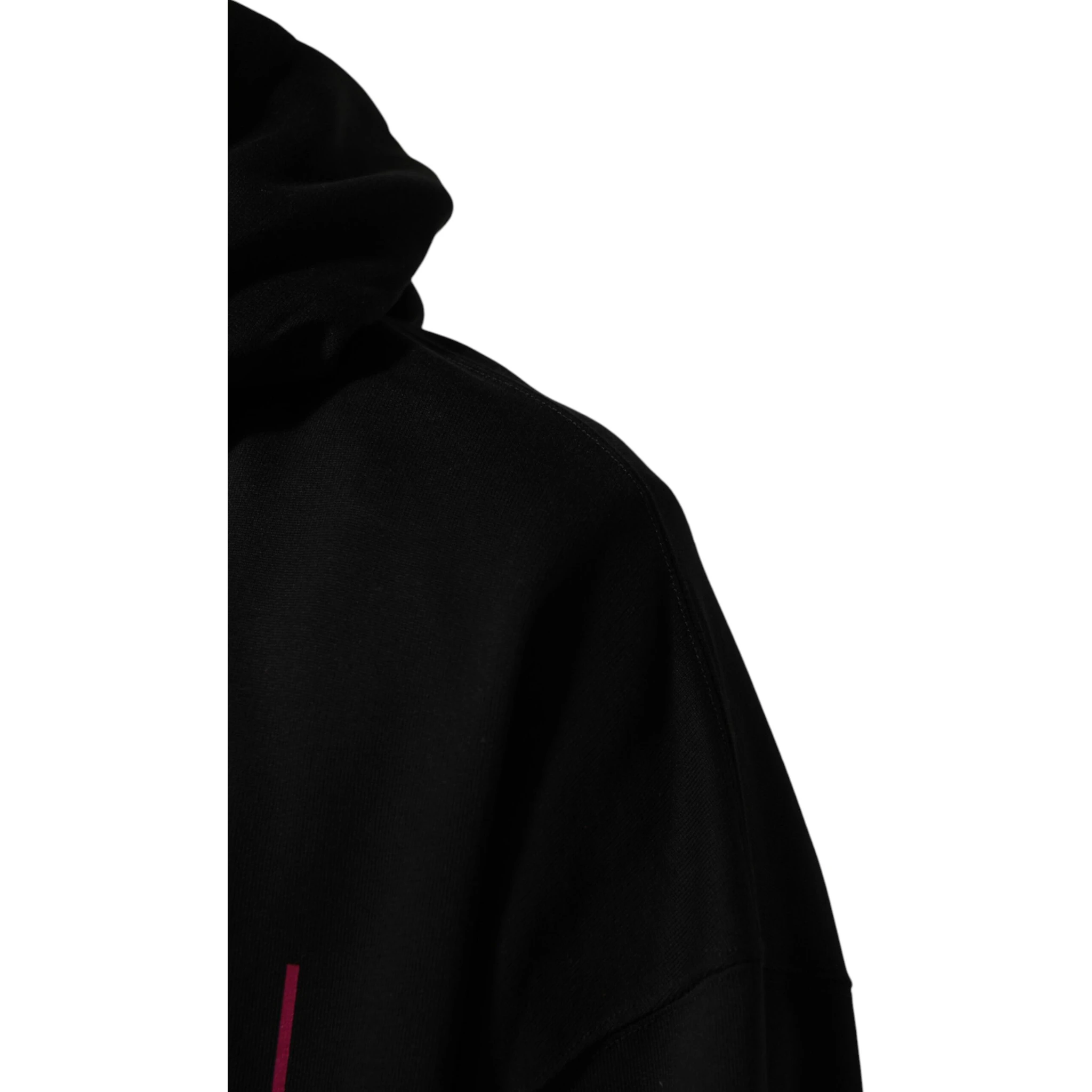 Black Printed Hooded Men Sweatshirt Sweater