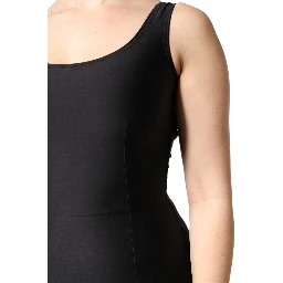 Black Sleeveless Bodycon Women Jumpsuit Dress