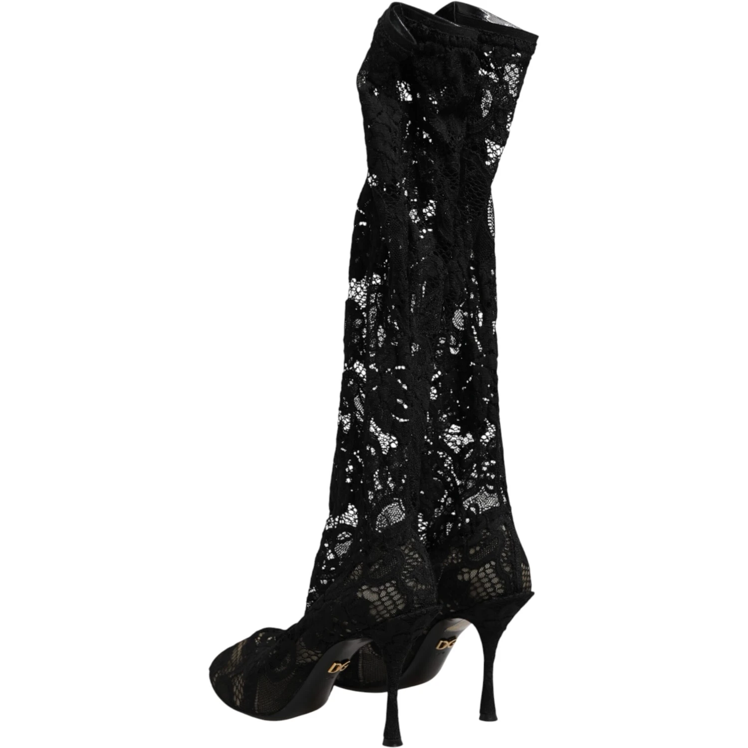 Black Pumps Taormina Lace Socks Boots Shoes