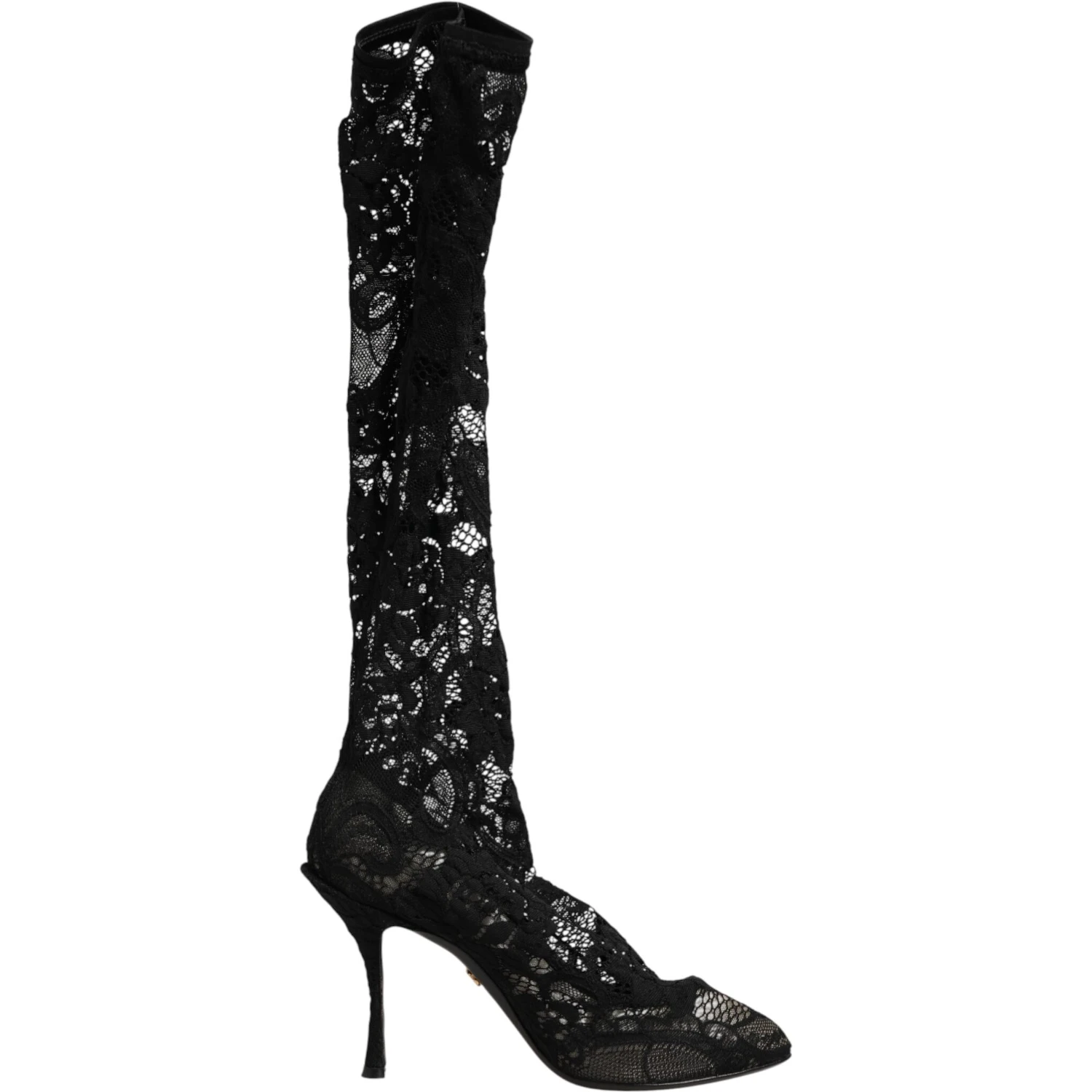 Black Pumps Taormina Lace Socks Boots Shoes