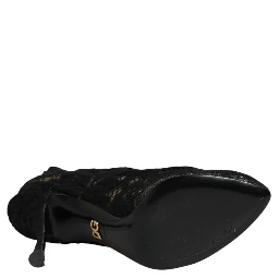 Black Pumps Taormina Lace Socks Boots Shoes