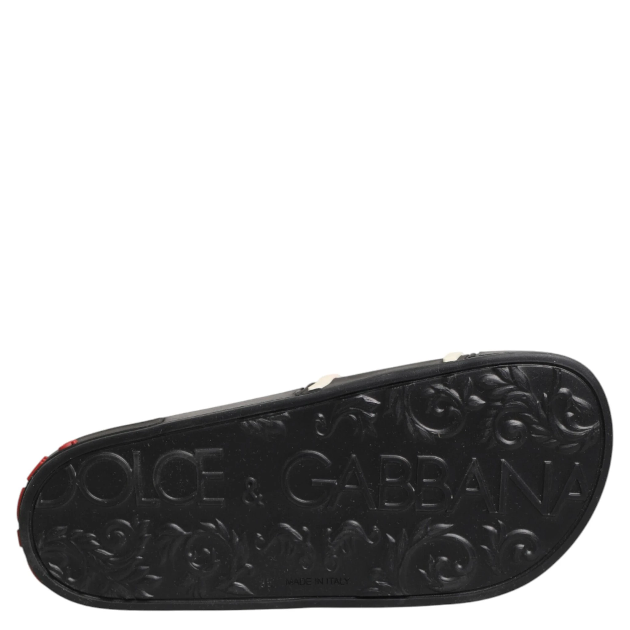 Black Rubber Slides Sandals Beachwear Shoes