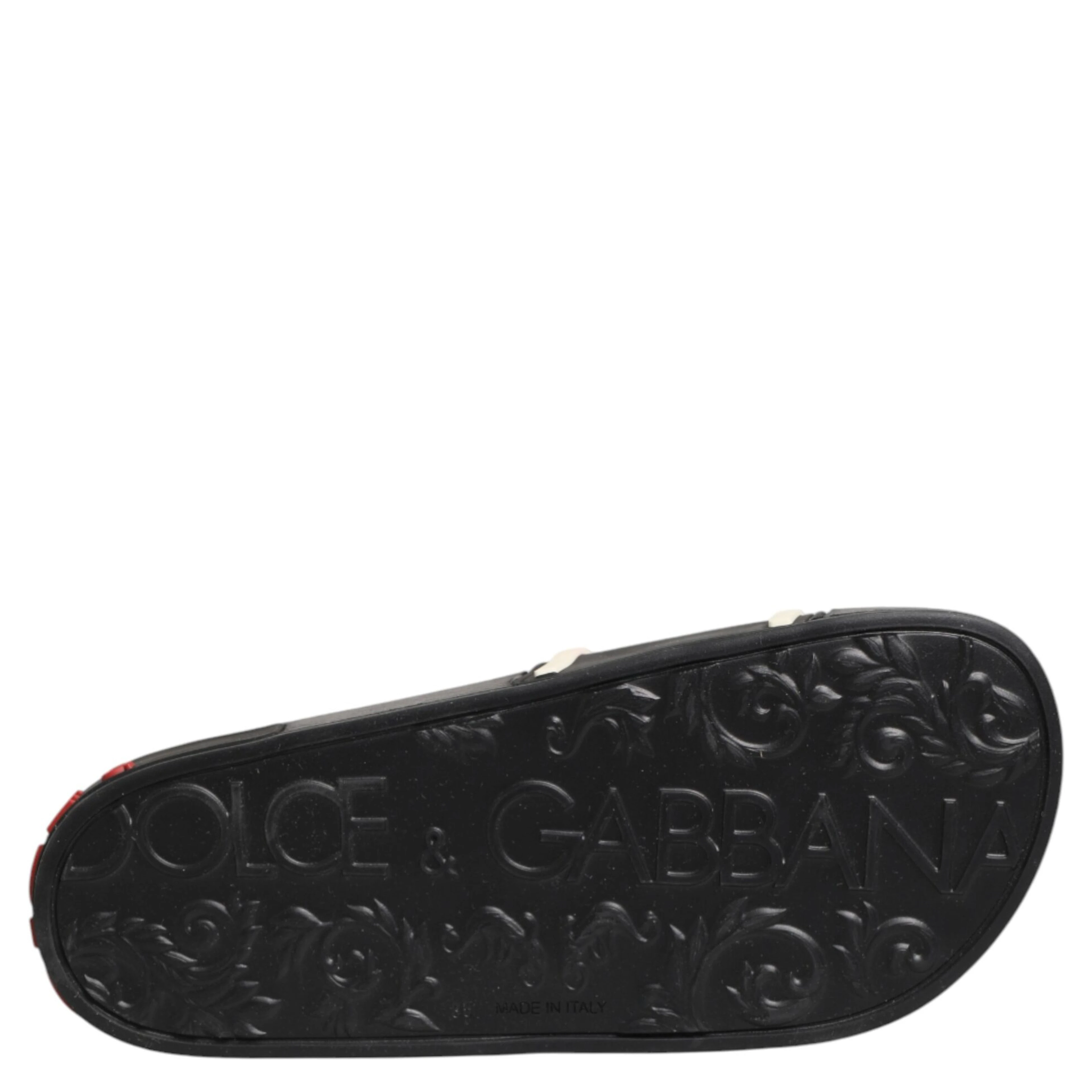 Black Rubber Slides Sandals Beachwear Shoes