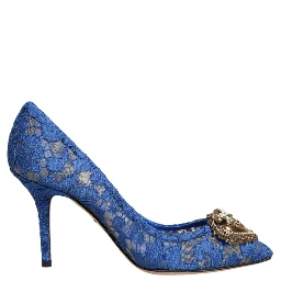 Blue Taormina Lace DEVOTION Pumps Shoes \