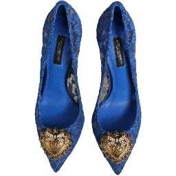 Blue Taormina Lace DEVOTION Pumps Shoes \
