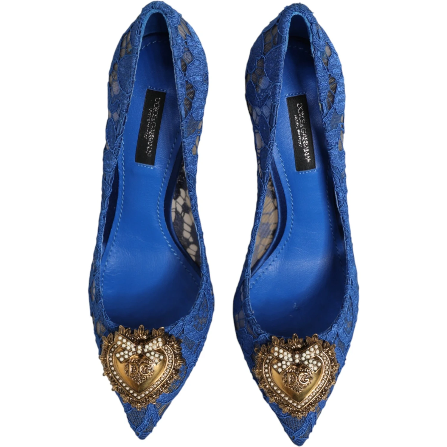 Blue Taormina Lace DEVOTION Pumps Shoes \