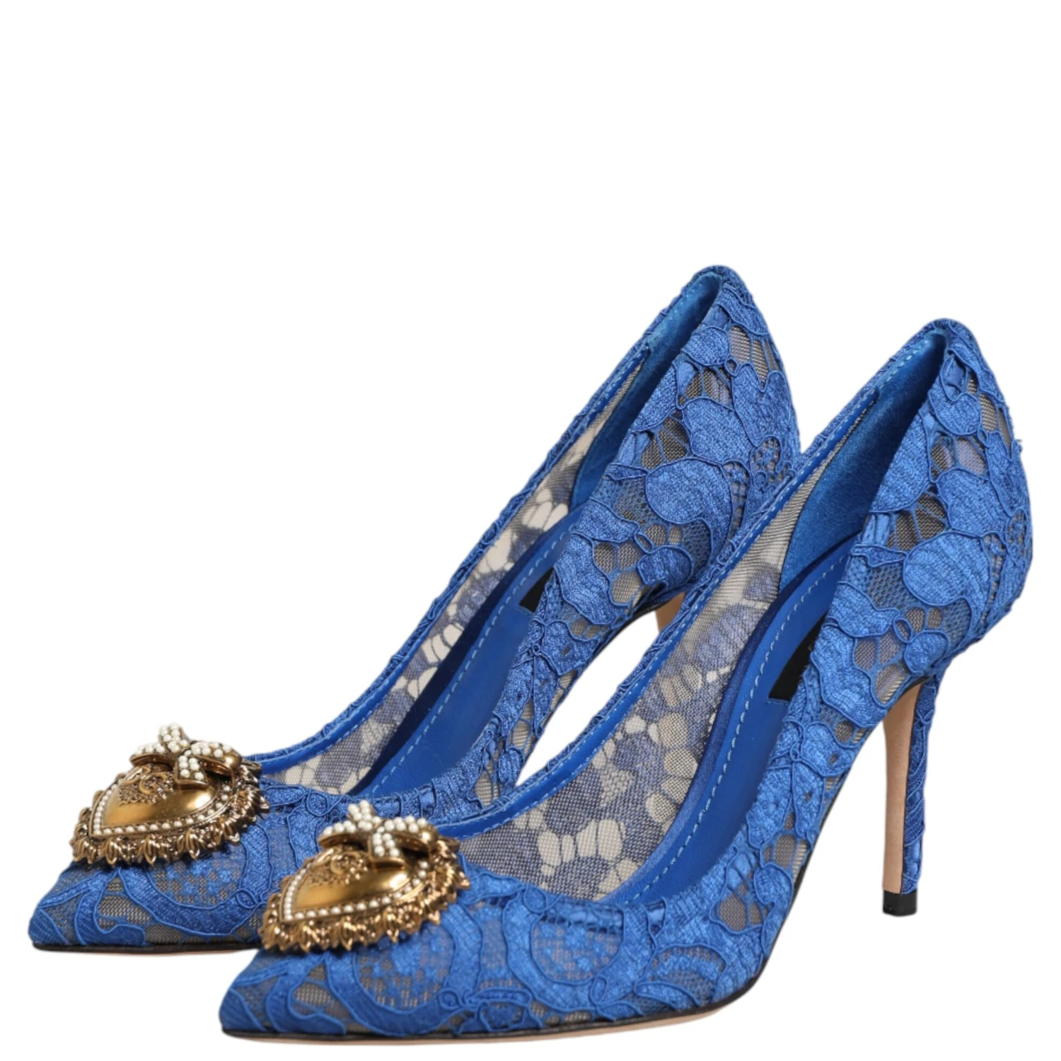Blue Taormina Lace DEVOTION Pumps Shoes \